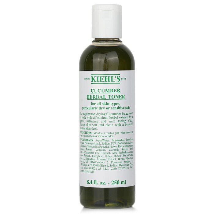 Kiehl's Cucumber Herbal Alcohol-Free Toner - For Dry or Sensitive Skin Types 250ml