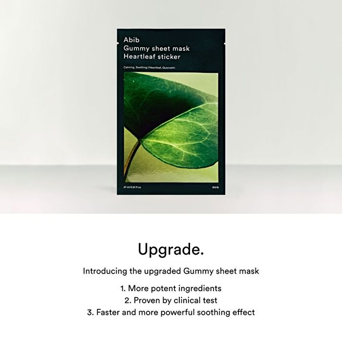 Abib Gummy Sheet Mask Madecassoside Sticker 27 ml x 10 Stück