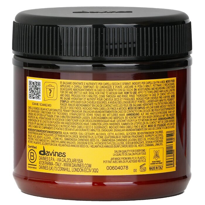 Davines Natural Tech Nourishing Vegetarian Miracle Conditioner (For Dry, Brittle Hair) 250ml