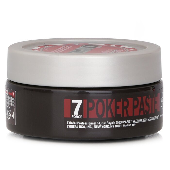 L'Oreal Professionnel Homme Poker Paste (wiederbearbeitbare Kompaktpaste, extremer Halt) 75 ml/2,5 oz
