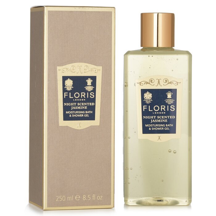 Floris Night Jasmine Feuchtigkeitsspendendes Bade- und Duschgel, 250 ml
