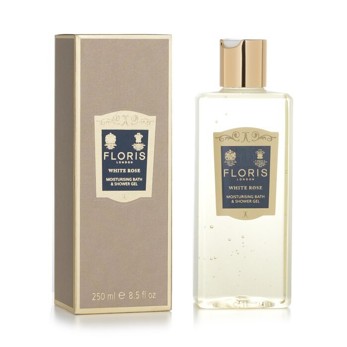 Floris White Rose Feuchtigkeitsspendendes Bade- und Duschgel 250ml/8,5oz