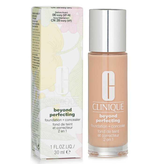 Clinique Beyond Perfecting Foundation & Concealer – Nr. 06 Ivory (VF-N) 30 ml
