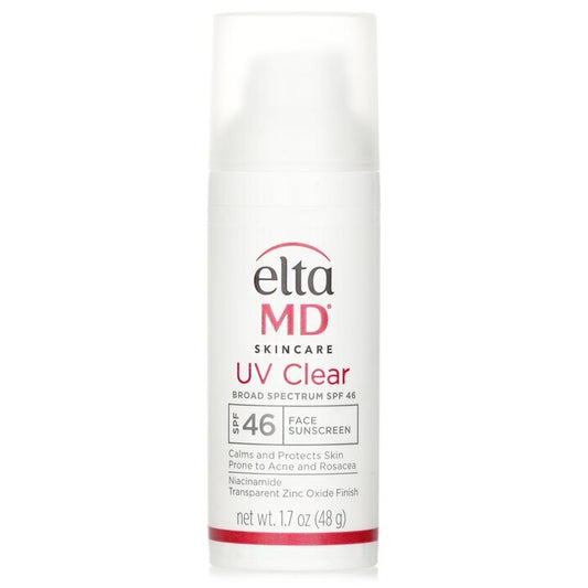 EltaMD UV Clear Gesichts-Sonnenschutz mit Lichtschutzfaktor – für Hauttypen, die zu Akne, Rosazea und Hyperpigmentierung neigen (zufällige Verpackung), 48 g
