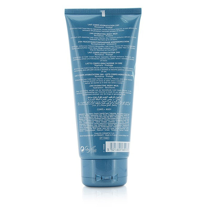 Thalgo Cold Cream Marine 24H Feuchtigkeitsspendende Körpermilch – für trockene, empfindliche Haut 200 ml/6,76 oz