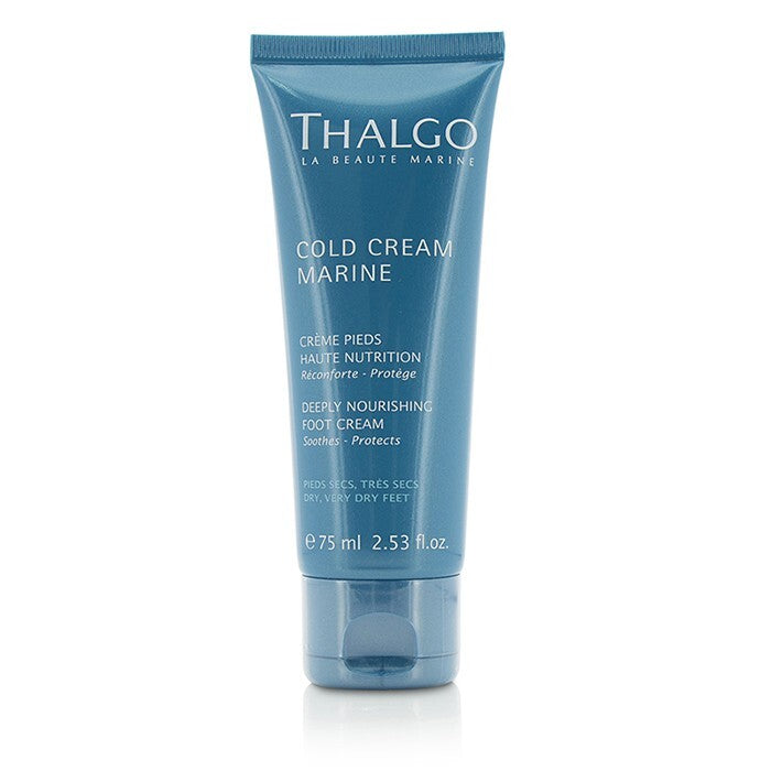 Thalgo Cold Cream Marine tiefenwirksam nährende Fußcreme – für trockene, sehr trockene Füße, 75 ml