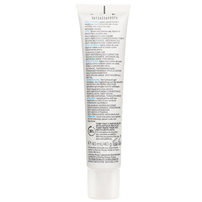 La Roche Posay Effaclar Duo (+) Unifiant Unifying Corrective Unclogging Care Anti-Imperfections Anti-Marks - Medium 40ml