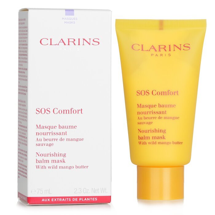 Clarins SOS Comfort Pflegende Balsammaske mit Wildmangobutter – für trockene Haut (zufällige Verpackung) 75 ml