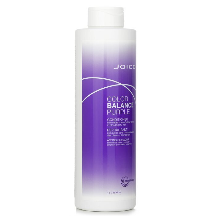 Joico Color Balance Purple Conditioner (Beseitigt messingfarbene/gelbe Töne auf blondem/grauem Haar) 1000 ml