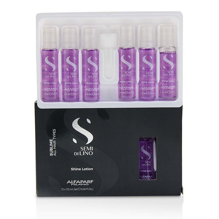 AlfaParf Semi Di Lino Sublime Shine Lotion (alle Haartypen) 12 x 13 ml