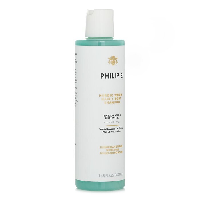Philip B Nordic Wood Haar- und Körpershampoo (belebend und reinigend – alle Haartypen) 350 ml
