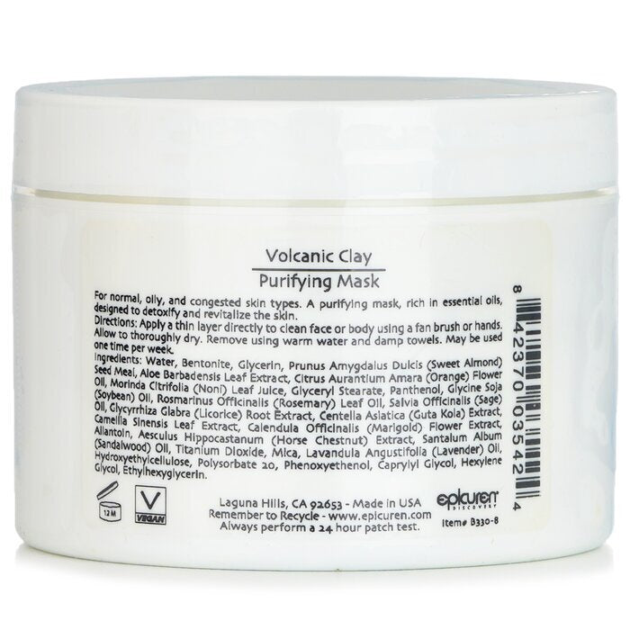 Epicuren Reinigende Maske aus vulkanischer Tonerde – Für normale, fettige und verstopfte Hauttypen, 250 ml/8 oz