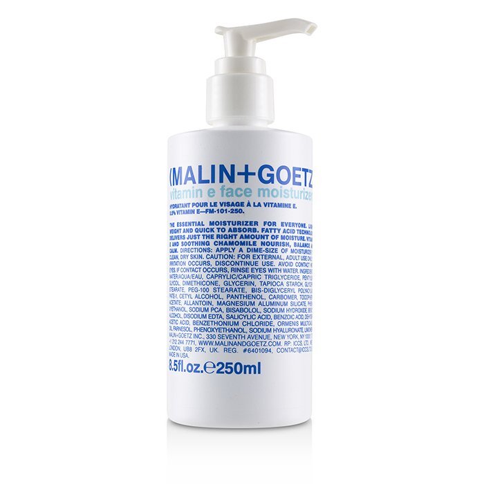 MALIN+GOETZ Vitamin E Feuchtigkeitscreme fürs Gesicht, 250 ml