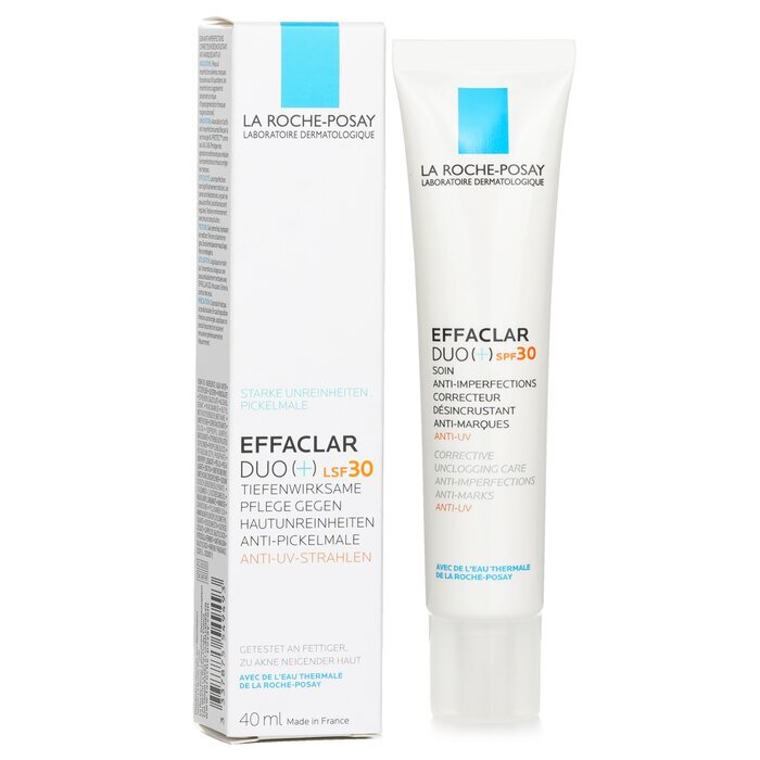 La Roche Posay Effaclar Duo (+) Korrigierende, reinigende Pflege gegen Unreinheiten und Flecken, LSF 30, 40 ml