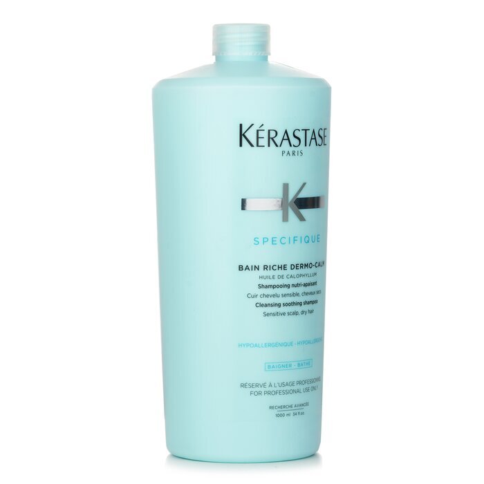 Kerastase Specifique Bain Riche Dermo-Calm reinigendes, beruhigendes Shampoo (empfindliche Kopfhaut, trockenes Haar) 1000 ml/34 oz
