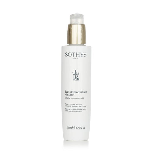 Sothys Vitality Reinigungsmilch – Für normale bis Mischhaut, mit Grapefruitextrakt, 200 ml