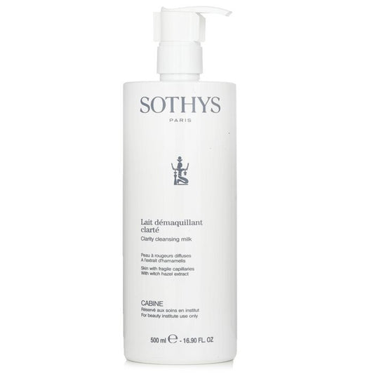 Sothys Clarity Reinigungsmilch – Für Haut mit empfindlichen Kapillaren, mit Hamamelisextrakt (Salongröße) 500 ml