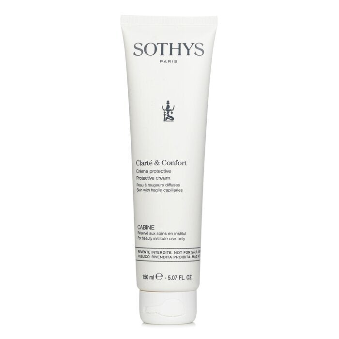 Sothys Clarte & Comfort Schutzcreme – Für Haut mit empfindlichen Kapillaren (Salongröße) 150 ml