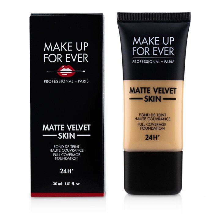 Make Up For Ever Matte Velvet Skin Foundation mit vollständiger Abdeckung – Nr. Y305 (Soft Beige) 30 ml/1 oz