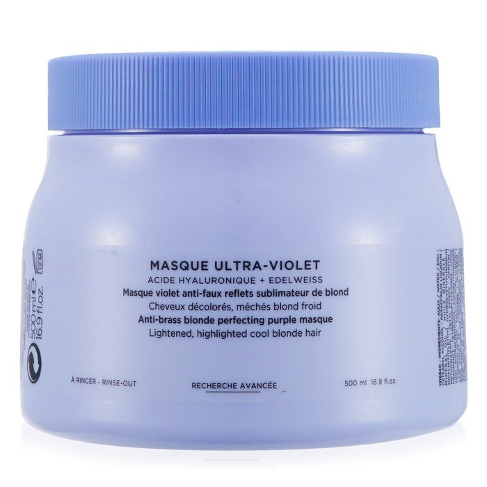 Kerastase Blond Absolu Masque Ultra-Violet Anti-Brass Blonde Perfecting Purple Masque (aufgehelltes kühles blondes Haar) 500ml/16,9 oz