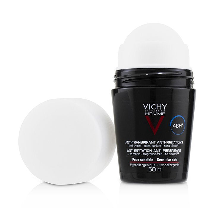 Vichy Homme 48H* Anti-Irritationen & Antitranspirant Roll-On (für empfindliche Haut) 50ml/1.69oz