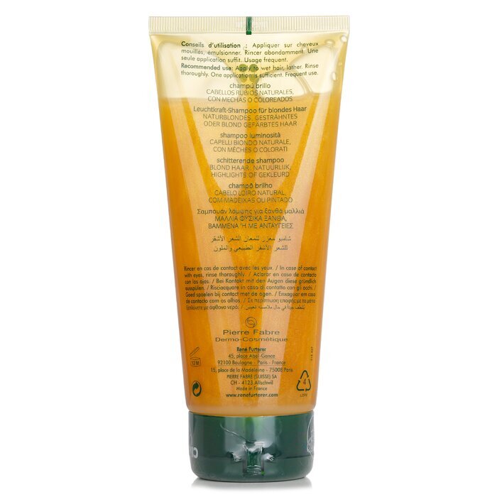 Rene Furterer Okara Blond Blonde Radiance Ritual Aufhellendes Shampoo (natürliches, gesträhntes oder gefärbtes blondes Haar) 200ml/6,7oz