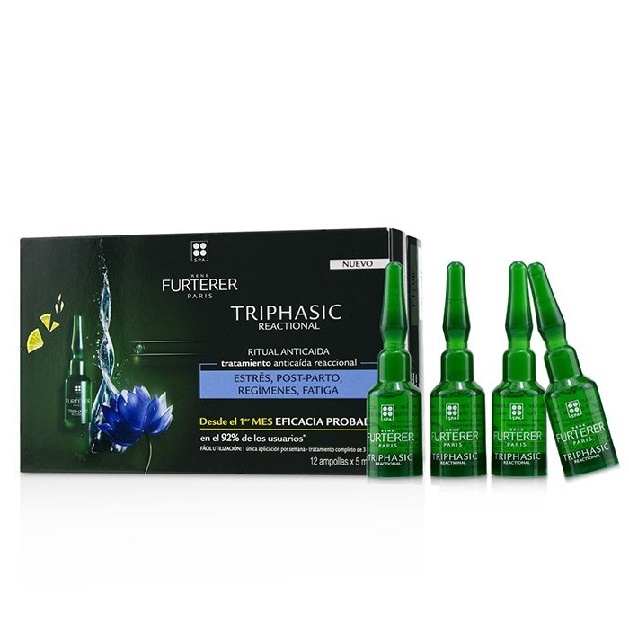 Rene Furterer Triphasic Reactional Anti-Haarausfall-Ritual Behandlung bei plötzlichem Haarausfall 12x5ml/0,16oz