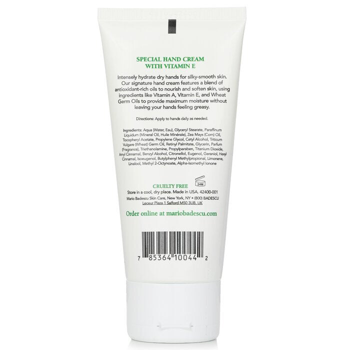 Mario Badescu Spezial-Handcreme mit Vitamin E – Für alle Hauttypen 85 g/3 oz