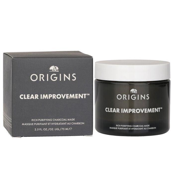 Origins Clear Improvement – Aktivkohle-Honig-Maske zum Reinigen und Pflegen, 75 ml
