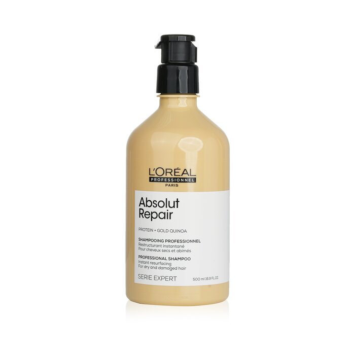 L'Oreal Professionnel Serie Expert – Absolut Repair Gold Quinoa + Protein Instant Resurfacing Shampoo 500 ml/16,9 oz