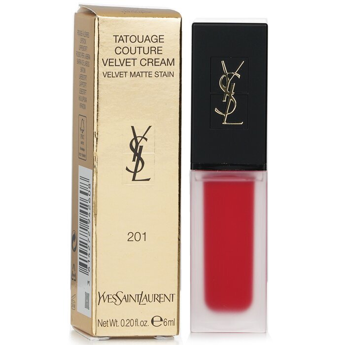 Yves Saint Laurent Tatouage Couture Velvet Cream Velvet Matte Stain – # 201 Rouge Tatouage 6 ml/0,2 oz