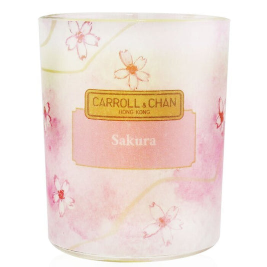 Carroll & Chan Votivkerze aus 100 % Bienenwachs – Sakura, 65 g