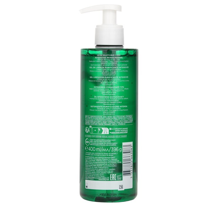 Vichy Normaderm Phytosolution Intensives Reinigungsgel (für fettige, zu Unreinheiten neigende und empfindliche Haut) 400 ml