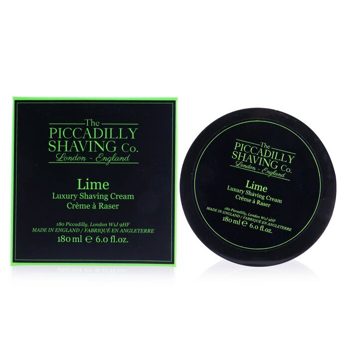 The Piccadilly Shaving Co. Luxus-Rasiercreme „Limette“ 180 g/6 oz
