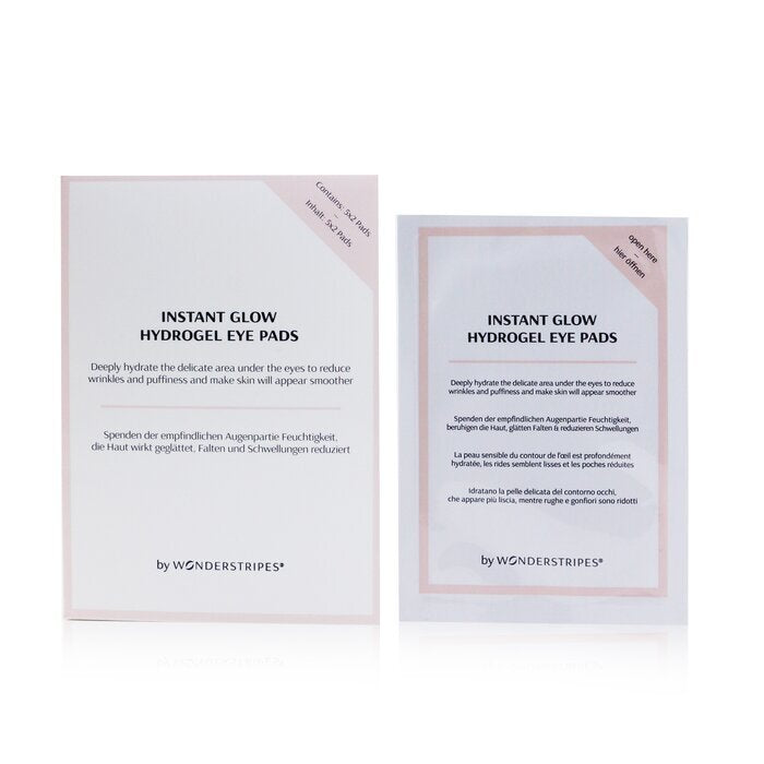 WONDERSTRIPES Instant Glow Hydrogel Augenpads 5x2Pads