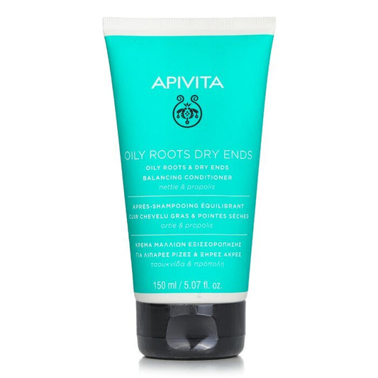 Apivita – Ausgleichender Conditioner für fettige Haarwurzeln und trockene Haarspitzen mit Brennnessel und Propolis, 150 ml