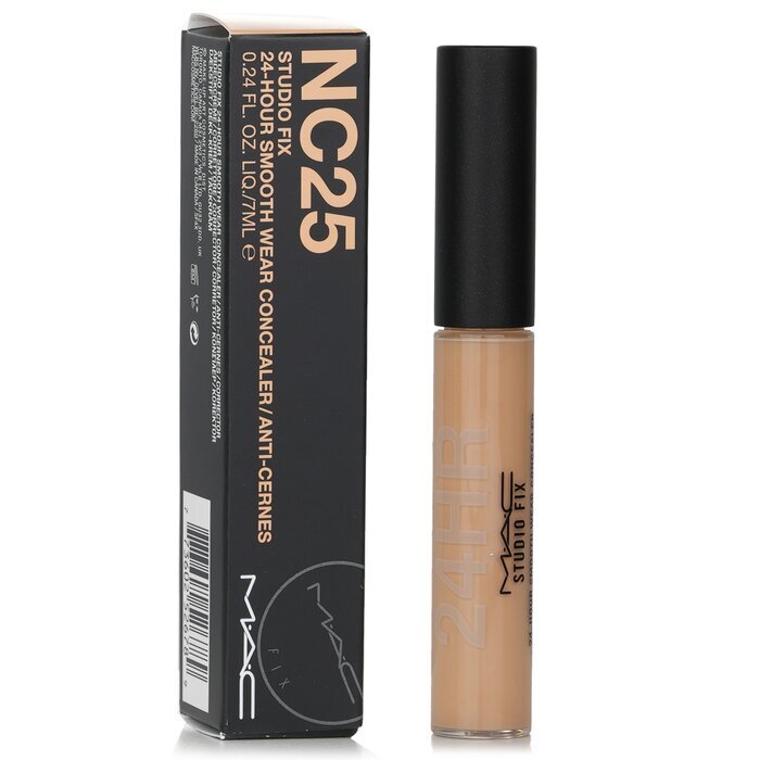MAC Studio Fix 24 Hour Smooth Wear Concealer – Nr. NC25 (Hellbeige mit goldenem Pfirsich-Unterton) 7 ml/0,24 oz