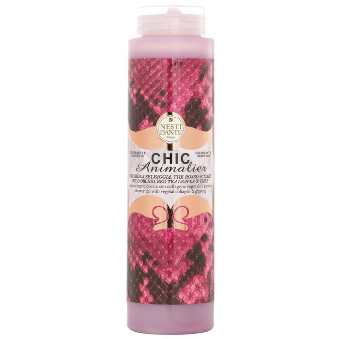 Nesti Dante Chic Animalier Duschgel – Wilde Orchidee, rote Teeblätter und Tiare 300 ml/10,2 oz