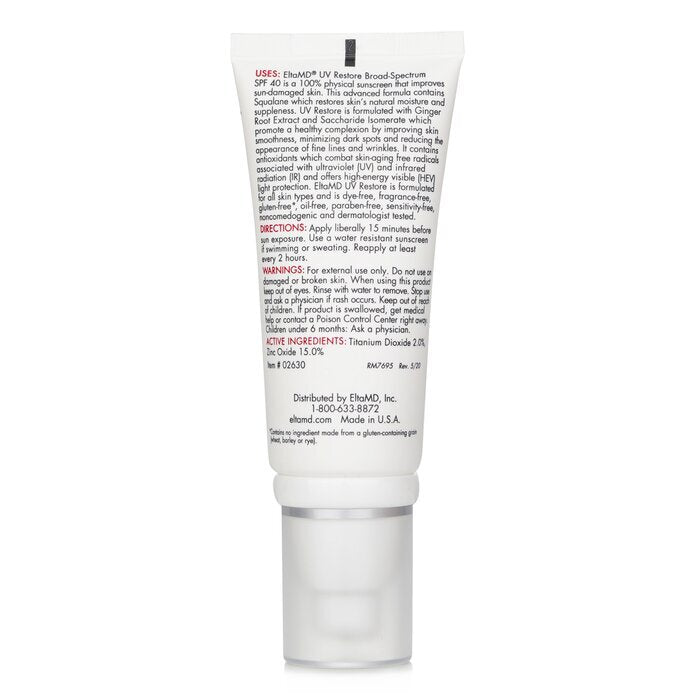 EltaMD UV Restore Physischer Sonnenschutz fürs Gesicht LSF 40, 57 g