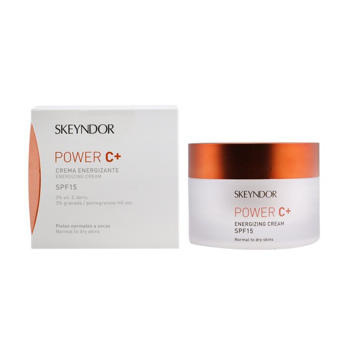 SKEYNDOR Power C+ Energizing Cream SPF 15 – 3 % Vit. C-Derivat (für normale bis trockene Haut) 50 ml