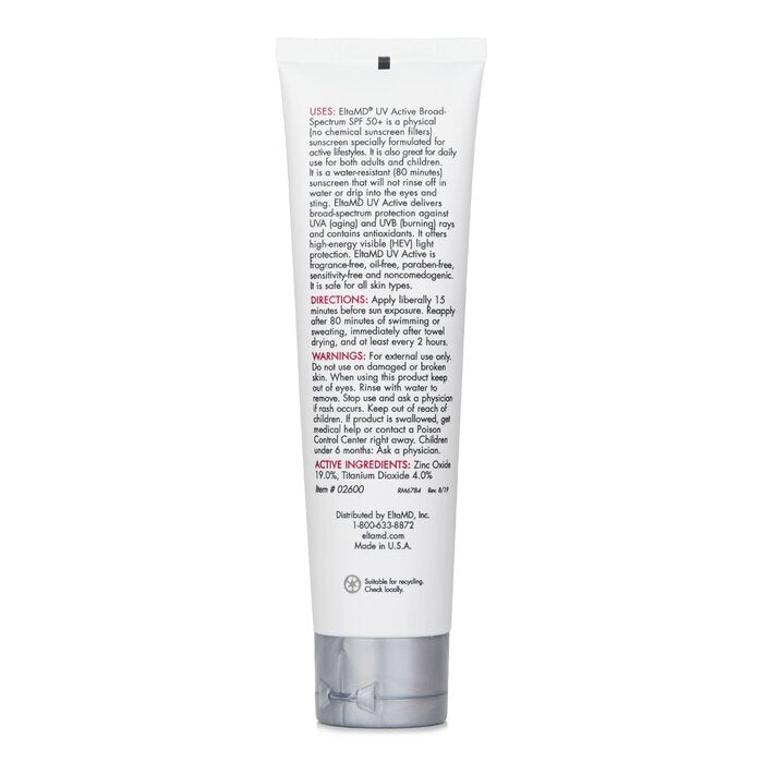 EltaMD UV-aktiver wasserfester Ganzkörper-Sonnenschutz LSF 50 85 g/3 oz