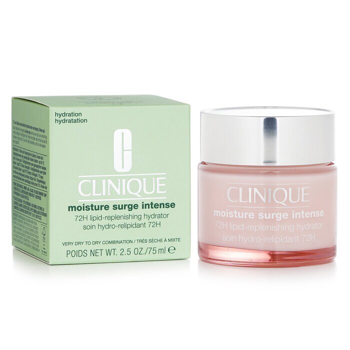 Clinique Moisture Surge Intense 72H Lipid-Replenishing Hydrator – Sehr trockene bis trockene Kombination, 75 ml