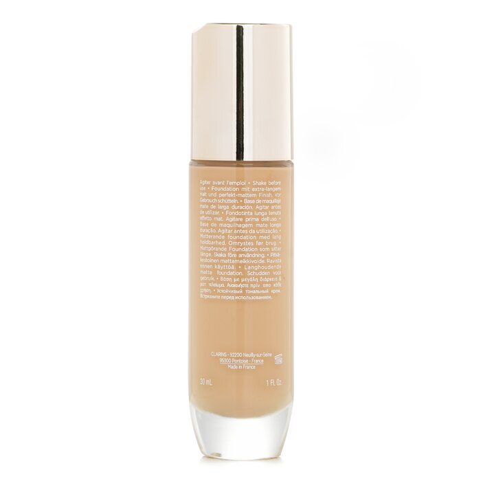 Clarins Everlasting langanhaltendes und feuchtigkeitsspendendes, mattes Make-up, Nr. 110N Honey, 30 ml