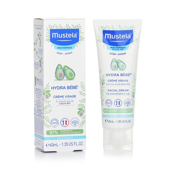 Mustela Hydra-Bebe Gesichtscreme mit Bio-Avocado - Normale Haut 40ml/1,35oz