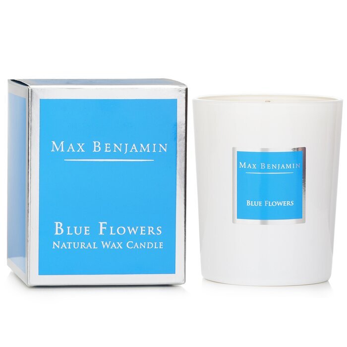 Max Benjamin Kerze - Blaue Blumen 190g/6,5oz