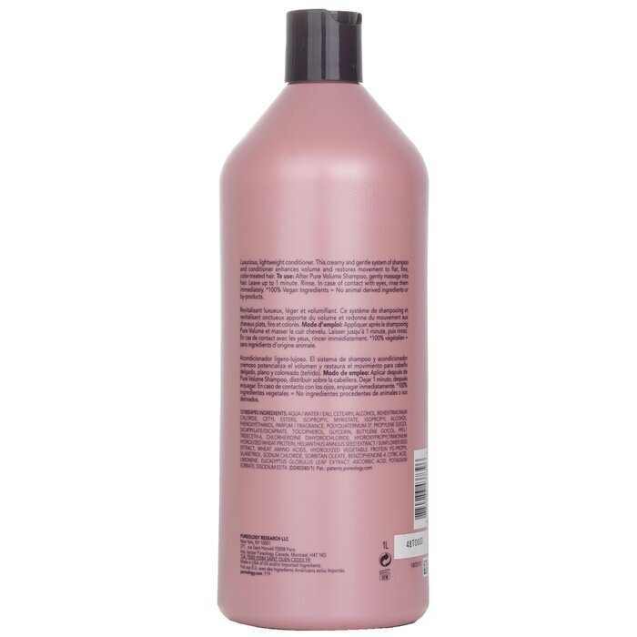 Pureology Pure Volume Conditioner (für plattes, feines, coloriertes Haar) 1000 ml/33,8 oz