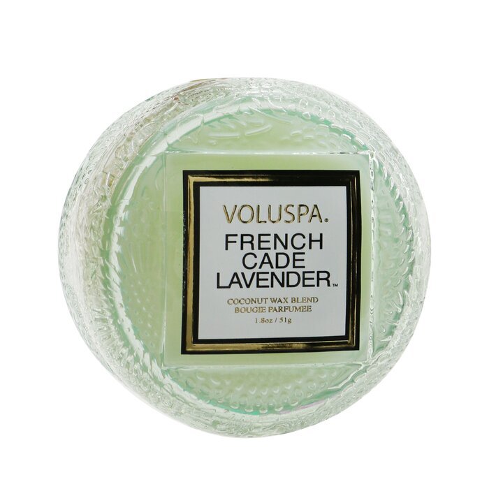 Voluspa Macaron-Kerze – Französischer Cade-Lavendel, 51 g
