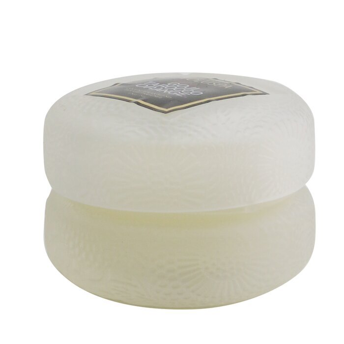 Voluspa Macaron-Kerze – Gewürzte Goji-Tarocco-Orange 51 g