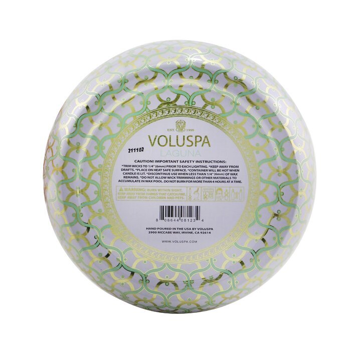 Voluspa 3-Docht-Dekorationskerze in Dose – Laguna, 340 g/12 oz