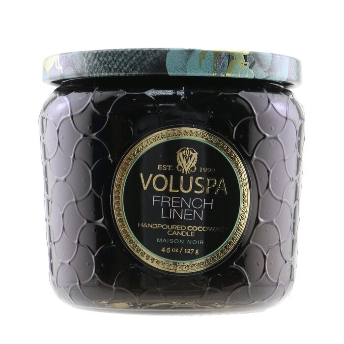 Voluspa Petite Kerze im Glas – Französisches Leinen, 127 g/4,5 oz